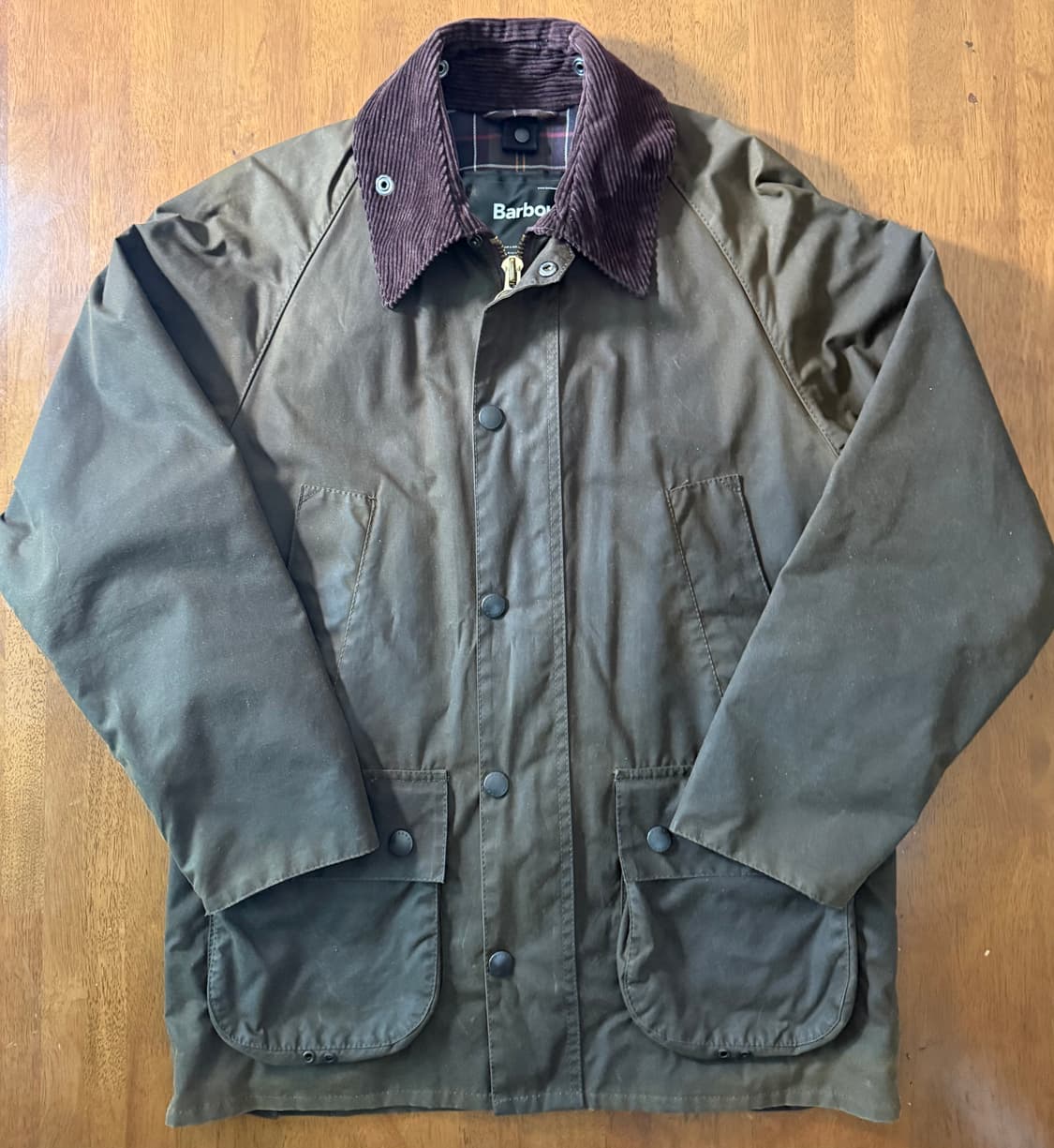 Barbour 클래식 비데일 왁스 자켓 올리브 C34 영국제 상품이미지1