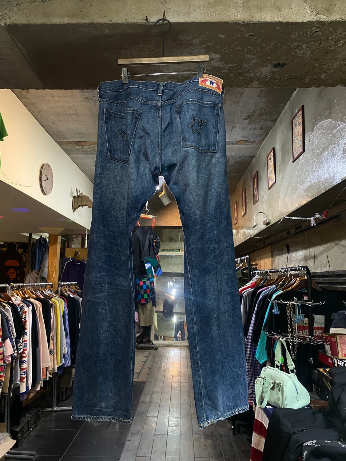 A BATHING APE 베이프 스타 로고 팬츠 L 상품이미지6