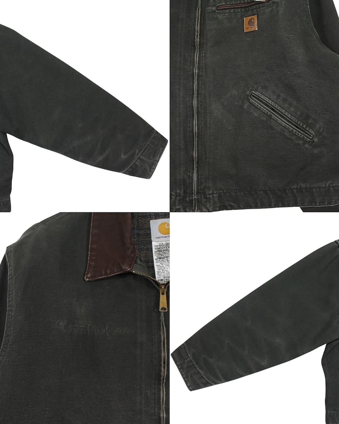 2008 칼하트 J97 MOS 모스 그린 디트로이트 자켓 빈티지 상품이미지10