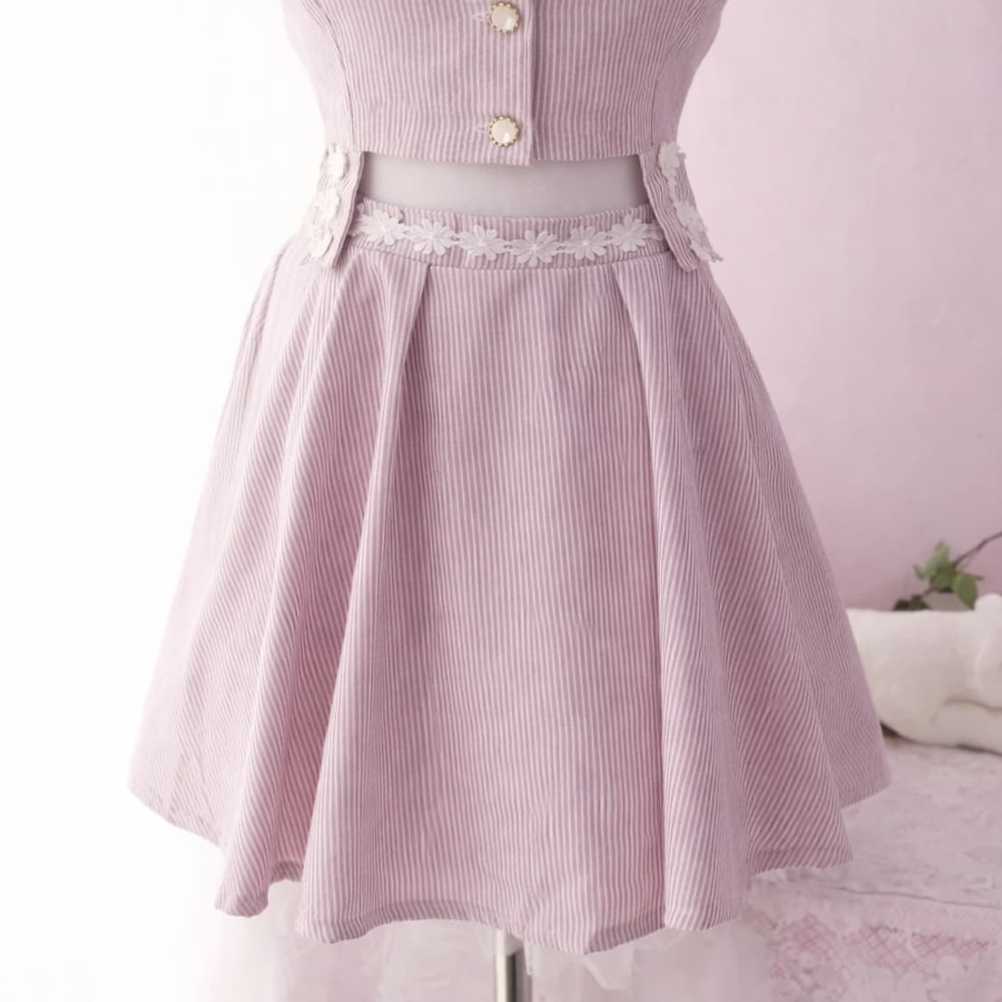 투피스 세트 갸루 페어리 로맨틱 오네 상품이미지3