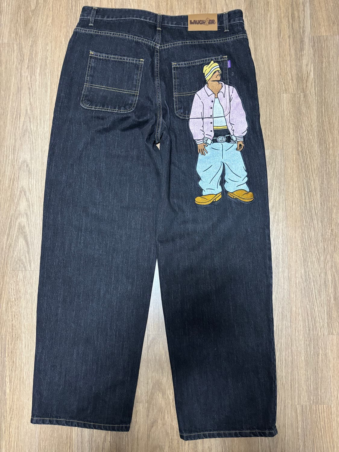 자수 데님 팬츠 상품이미지2