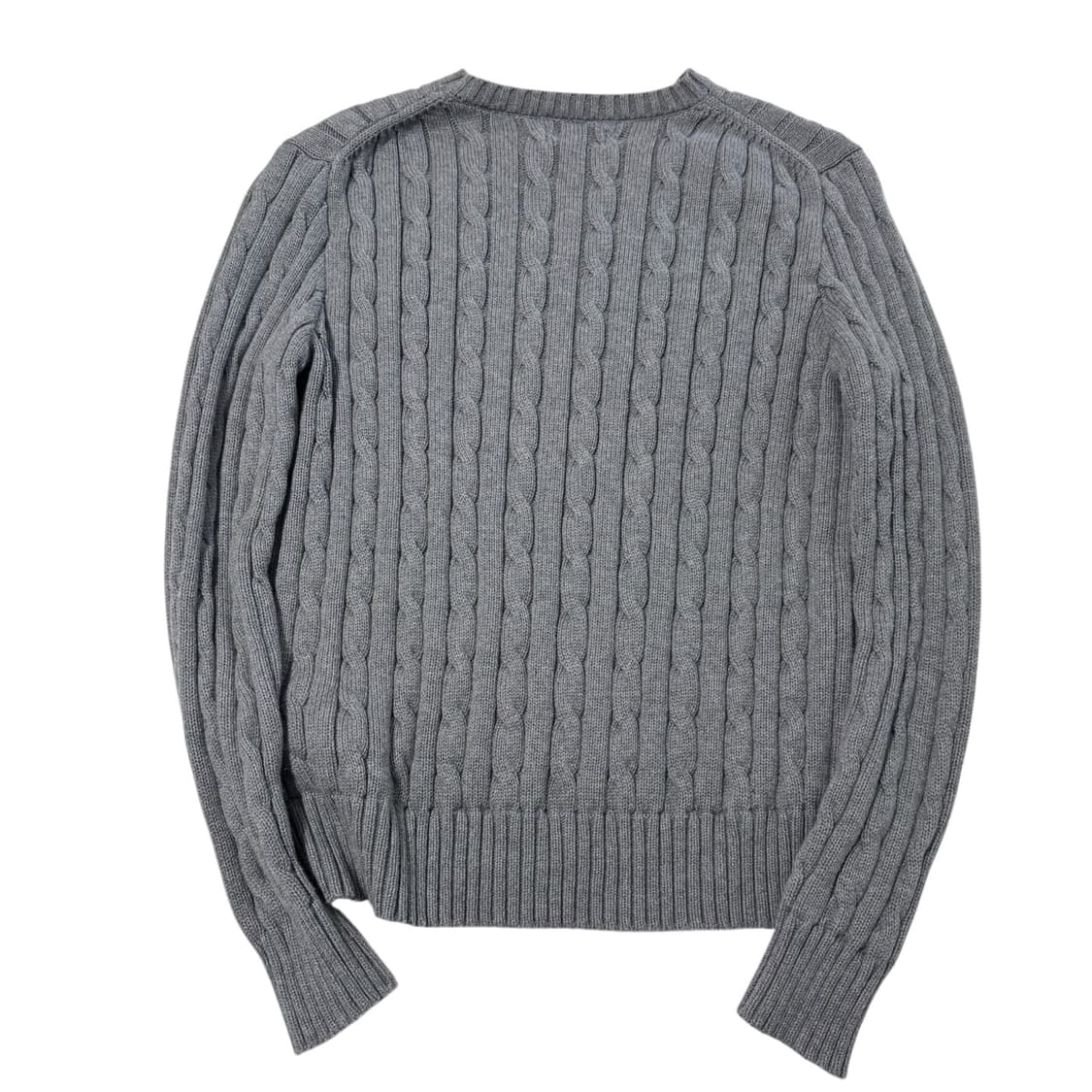 여성 신형 폴로 랄프로렌 꽈배기 그레이 면니트 상품이미지5