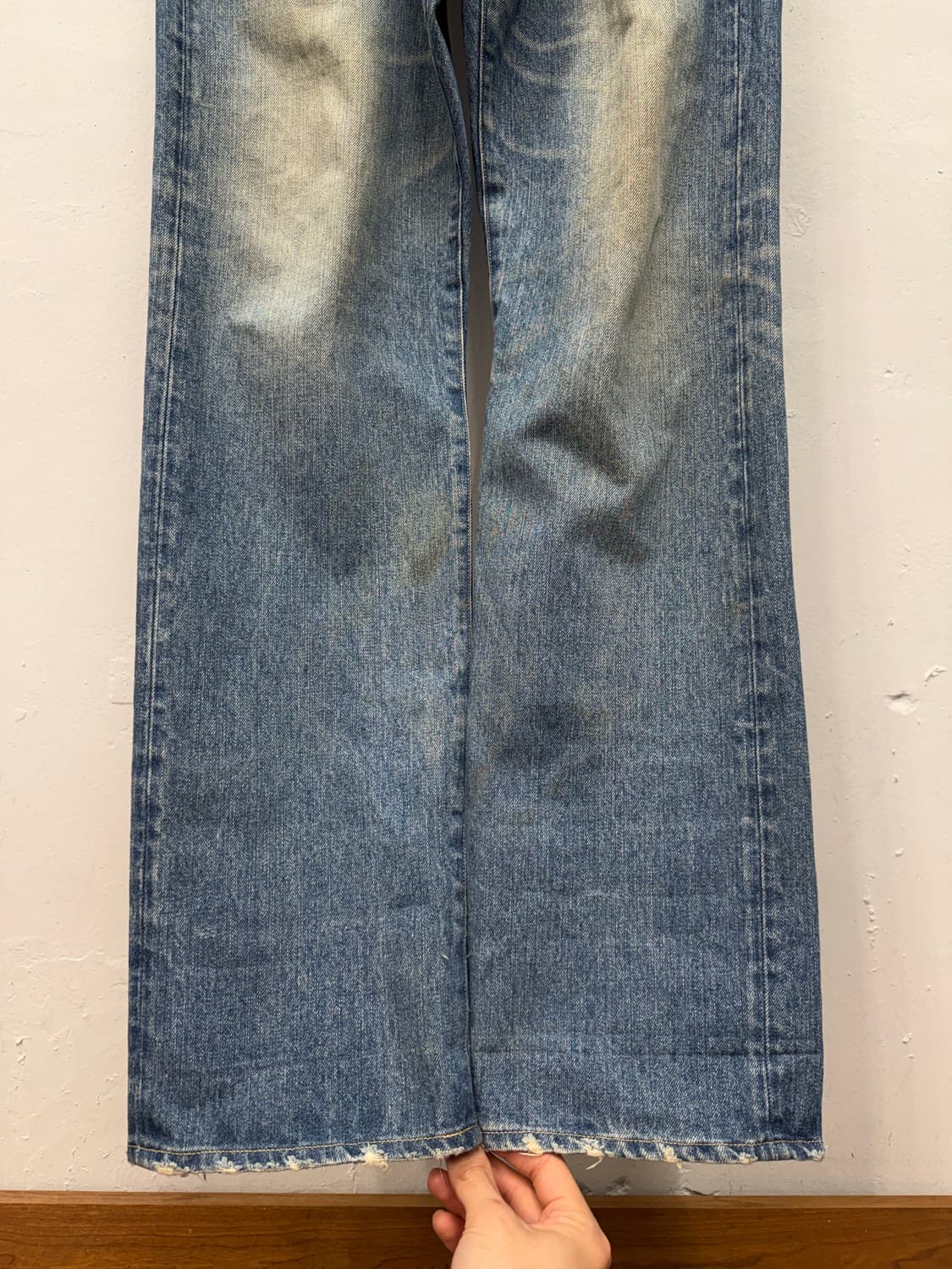 아비렉스 타입 블루 셀비지 데님 팬츠 상품이미지3