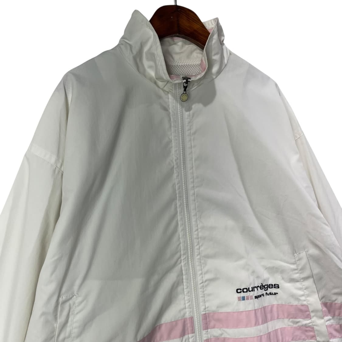 [Courreges] 90s 꾸레쥬 배색 로고 바람막이 자켓   상품이미지3