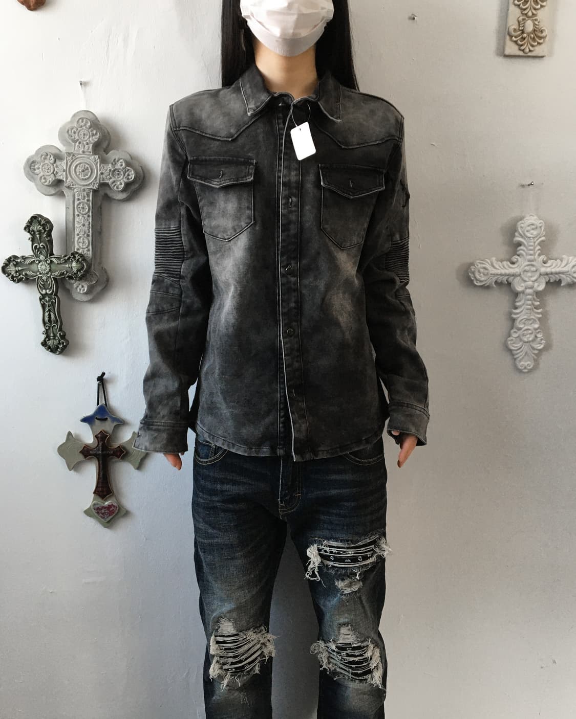 Biker mood washing jacket 상품이미지9