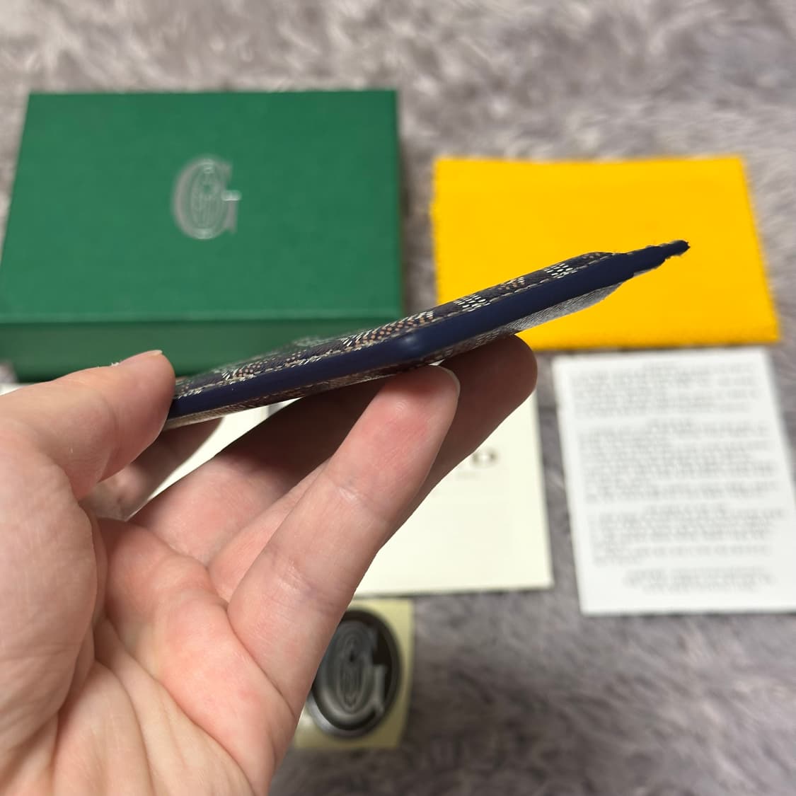 [풀구성] 고야드 생쉴피스 카드지갑 스페셜네이비 상품이미지4