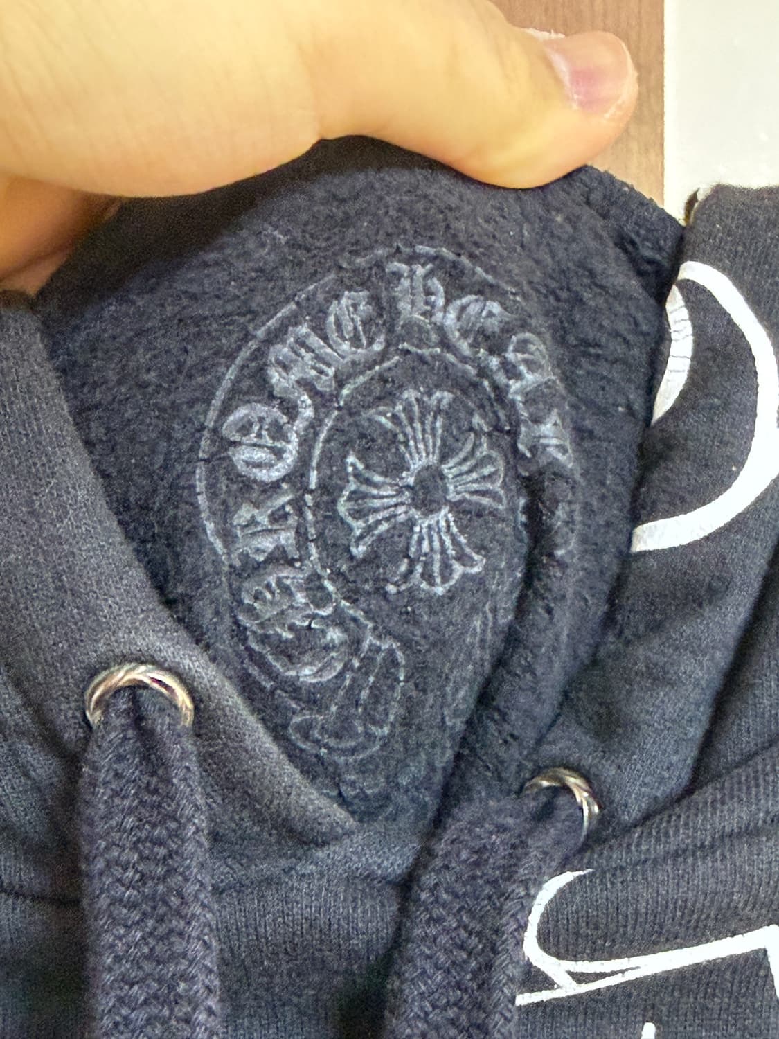 크롬하츠 홀스슈 스텐실 후드티 s 상품이미지5