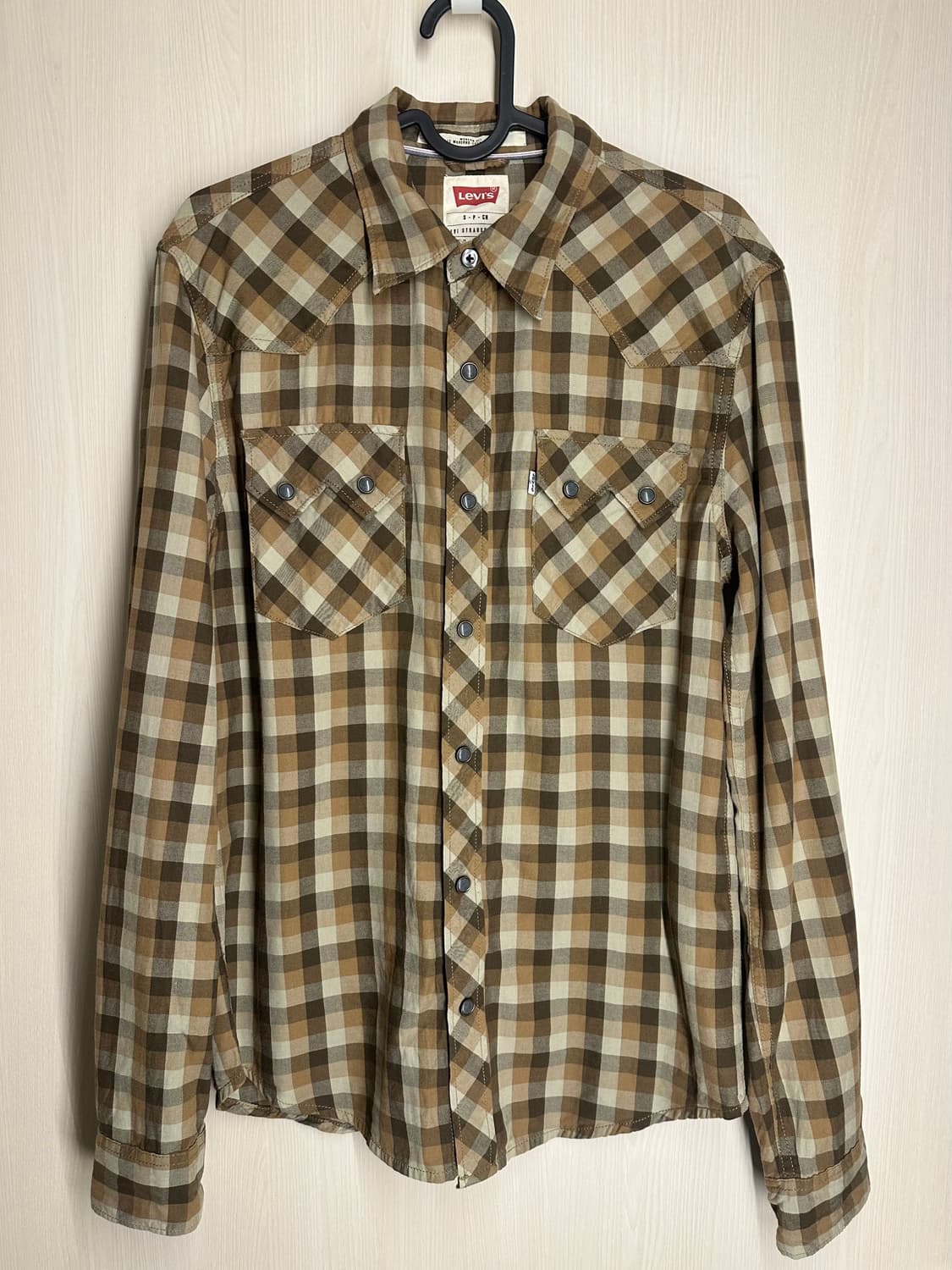 리바이스 체크 셔츠 빈티지 상품이미지1