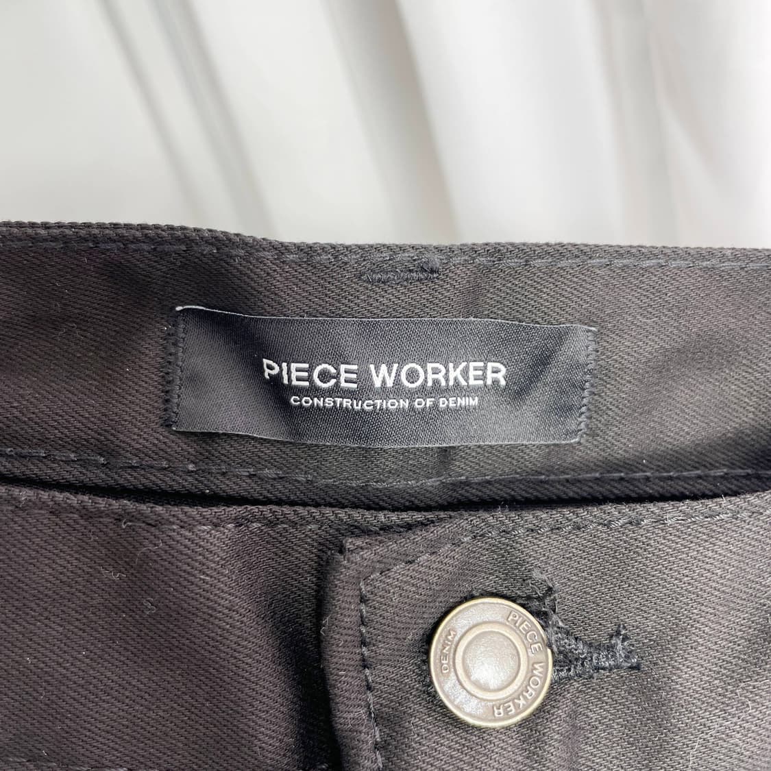 C1 피스워커(PIECE WORKER) 새상품 블랙진 36사이즈 상품이미지4