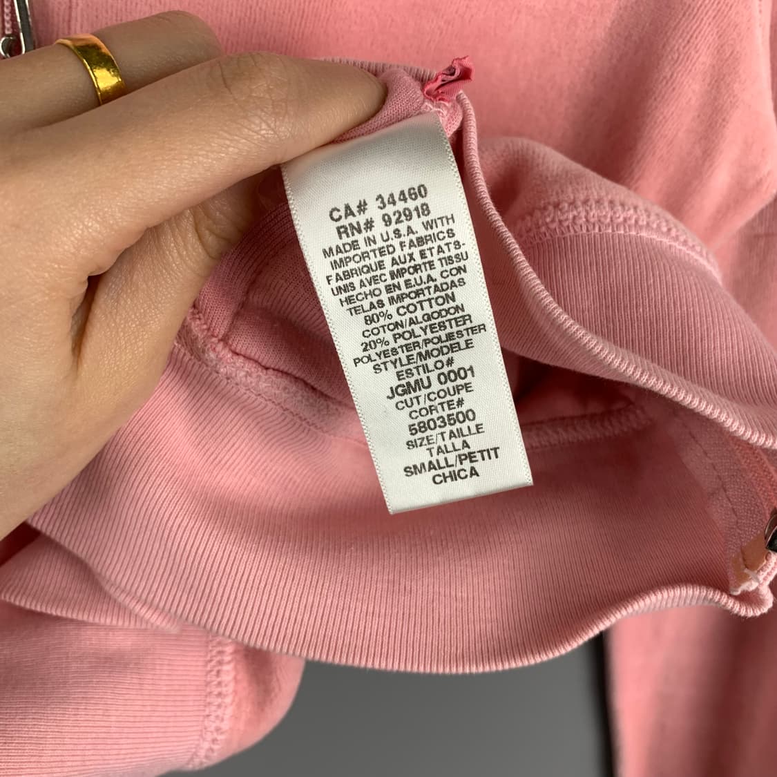 Vintage 빈티지 핑크 부클 후드집업 상품이미지4