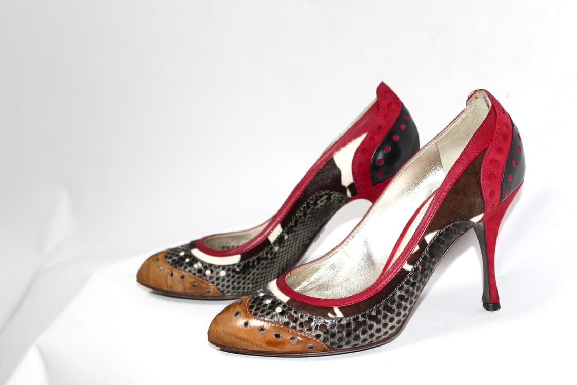 Dolce&Gabbana Multicolor Snakeskin Pumps 상품이미지2