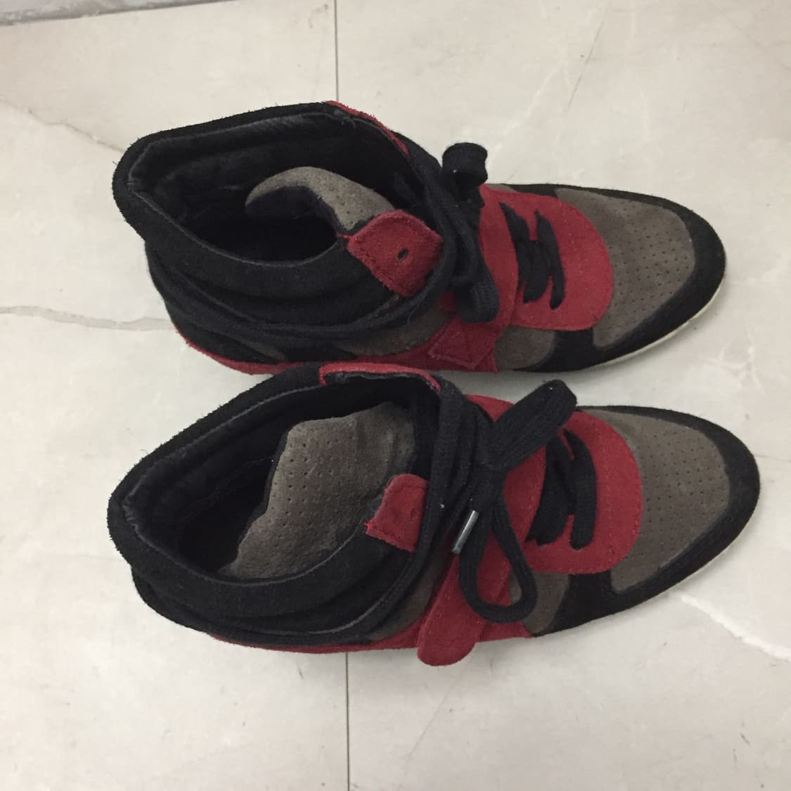 Ash 아쉬 스웨이드 하이탑 웨지 스니커즈 상품이미지3