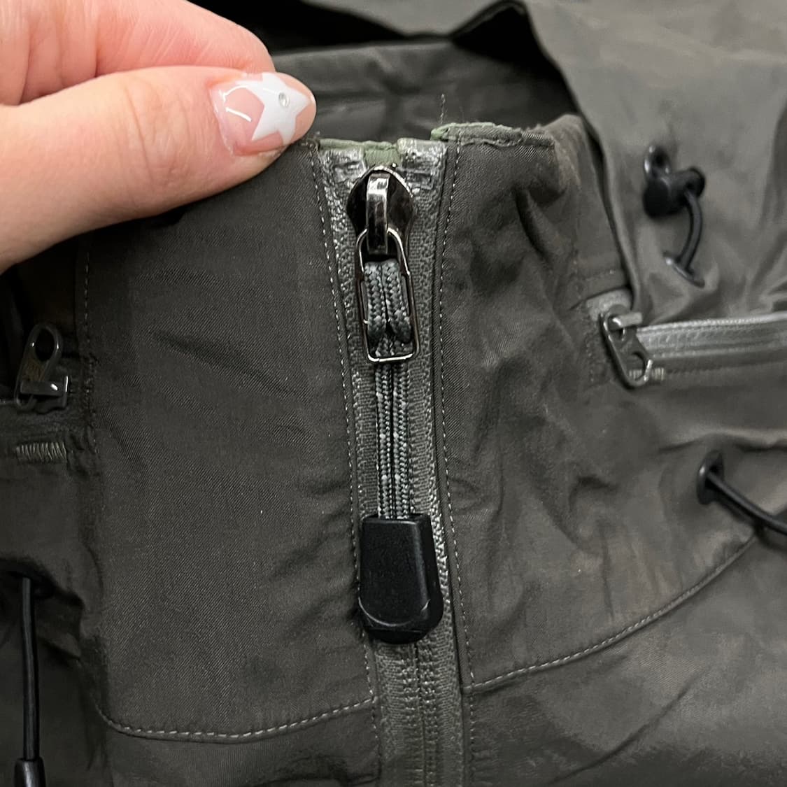 [정품/S] 아크테릭스 바람막이 자켓 카키 블랙 b14 상품이미지7