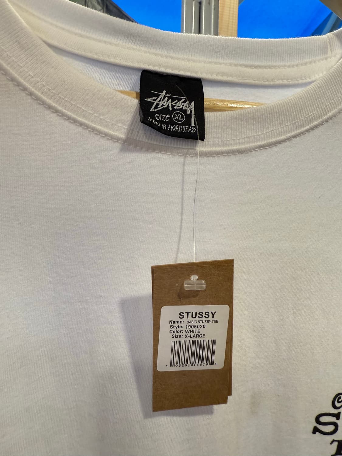 스투시 트라이브 스택 화이트 반팔 티셔츠  상품이미지2