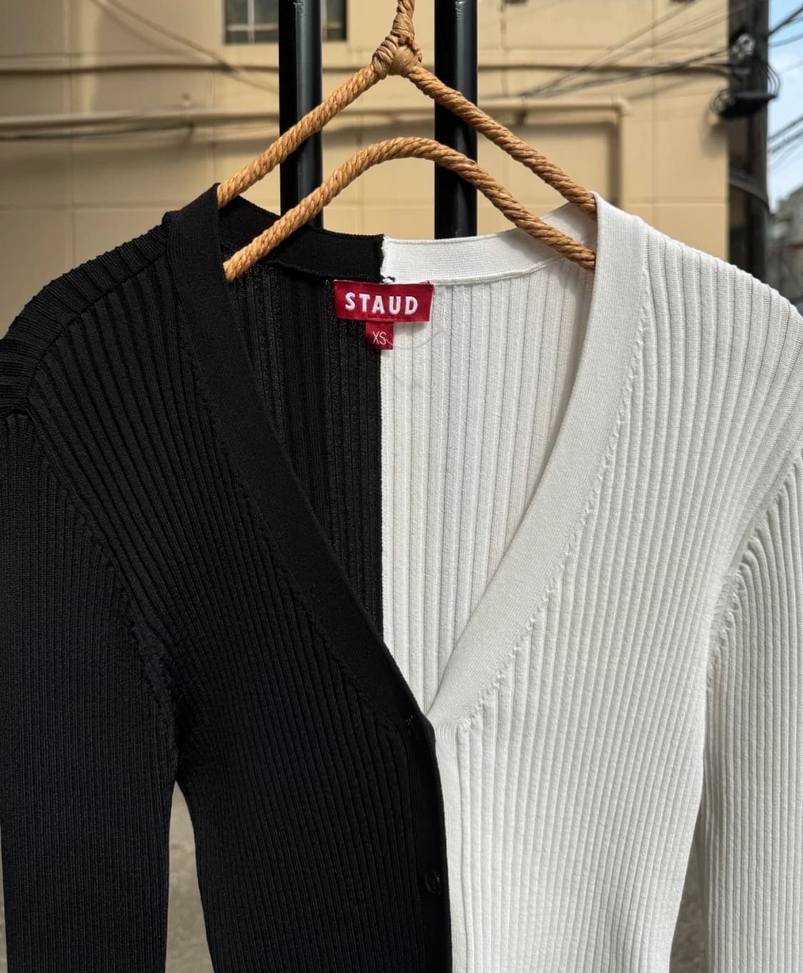 Staud 블랙&화이트 카고 가디건 XS(44,55가능) 상품이미지5