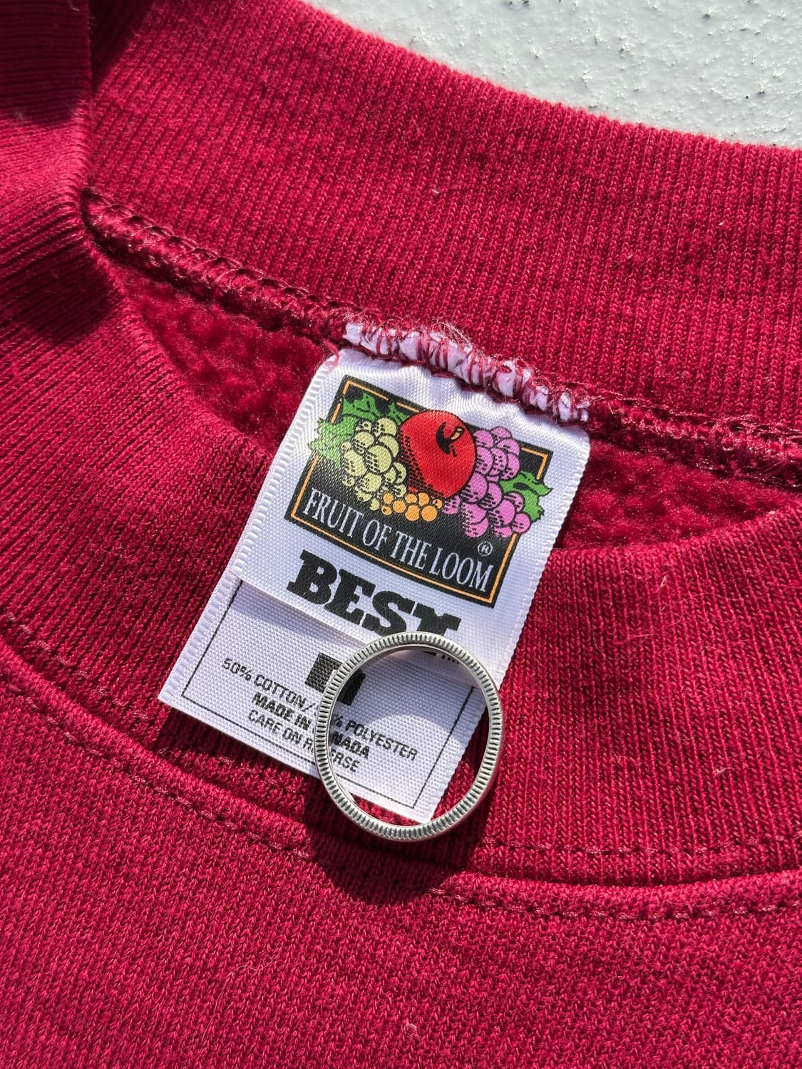 90s 프룻 오브 더 룸 미제 50/50 스웻셔츠  상품이미지4