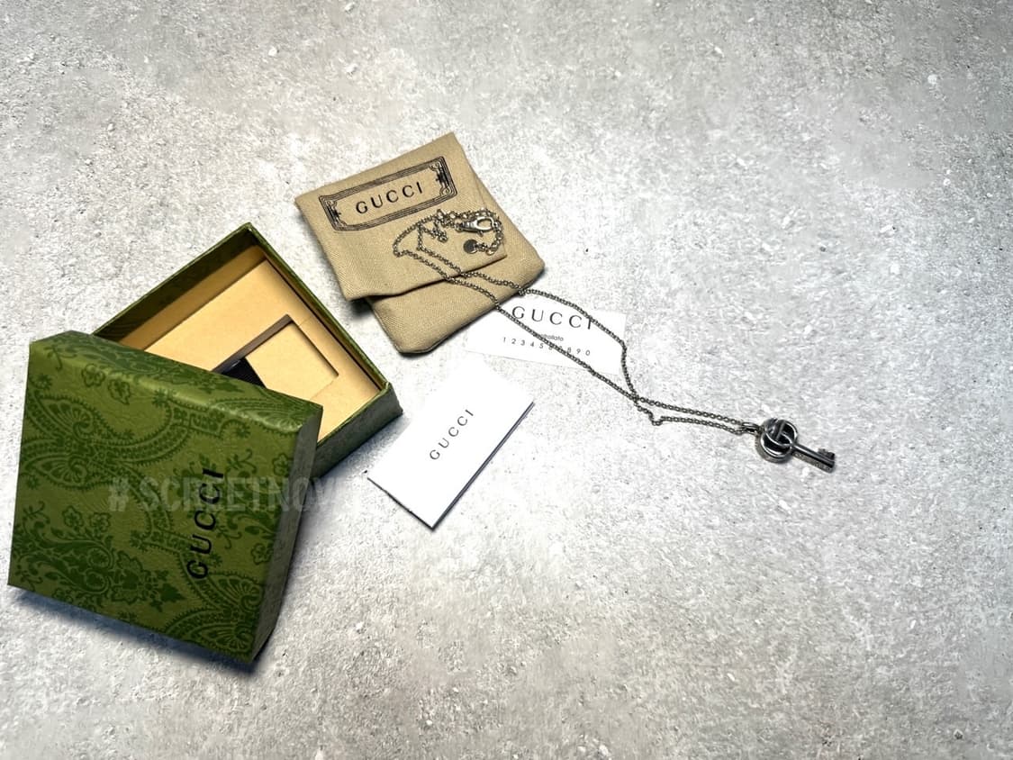 구찌 더블 키 목걸이 풀박스 무료배송 상품이미지2