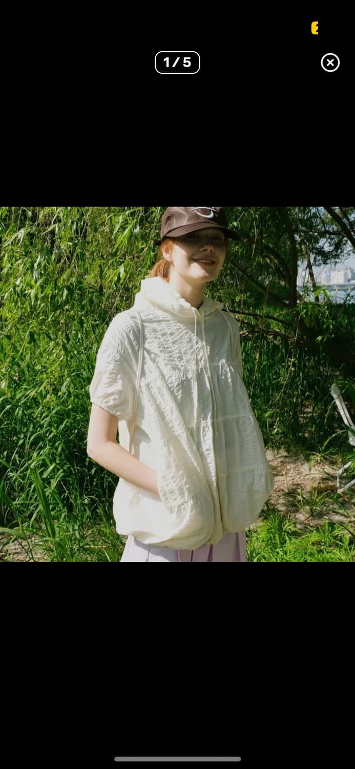 페스토 셔링 하프 슬리브 후드 상품이미지1