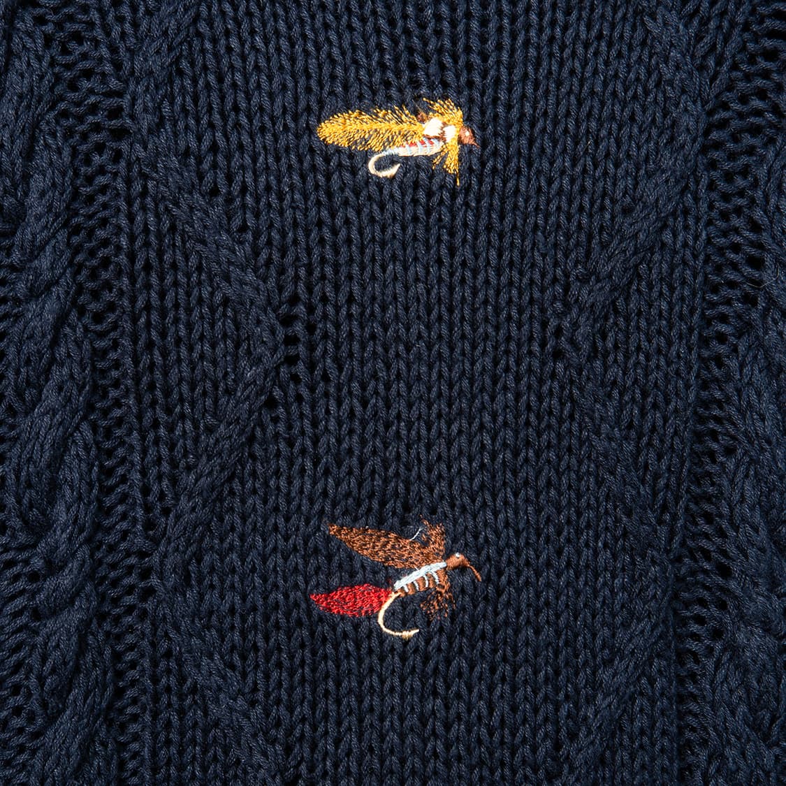 [120] 80s 울리치 플라이 루어 스티치 피셔맨 니트 스웨터  상품이미지3