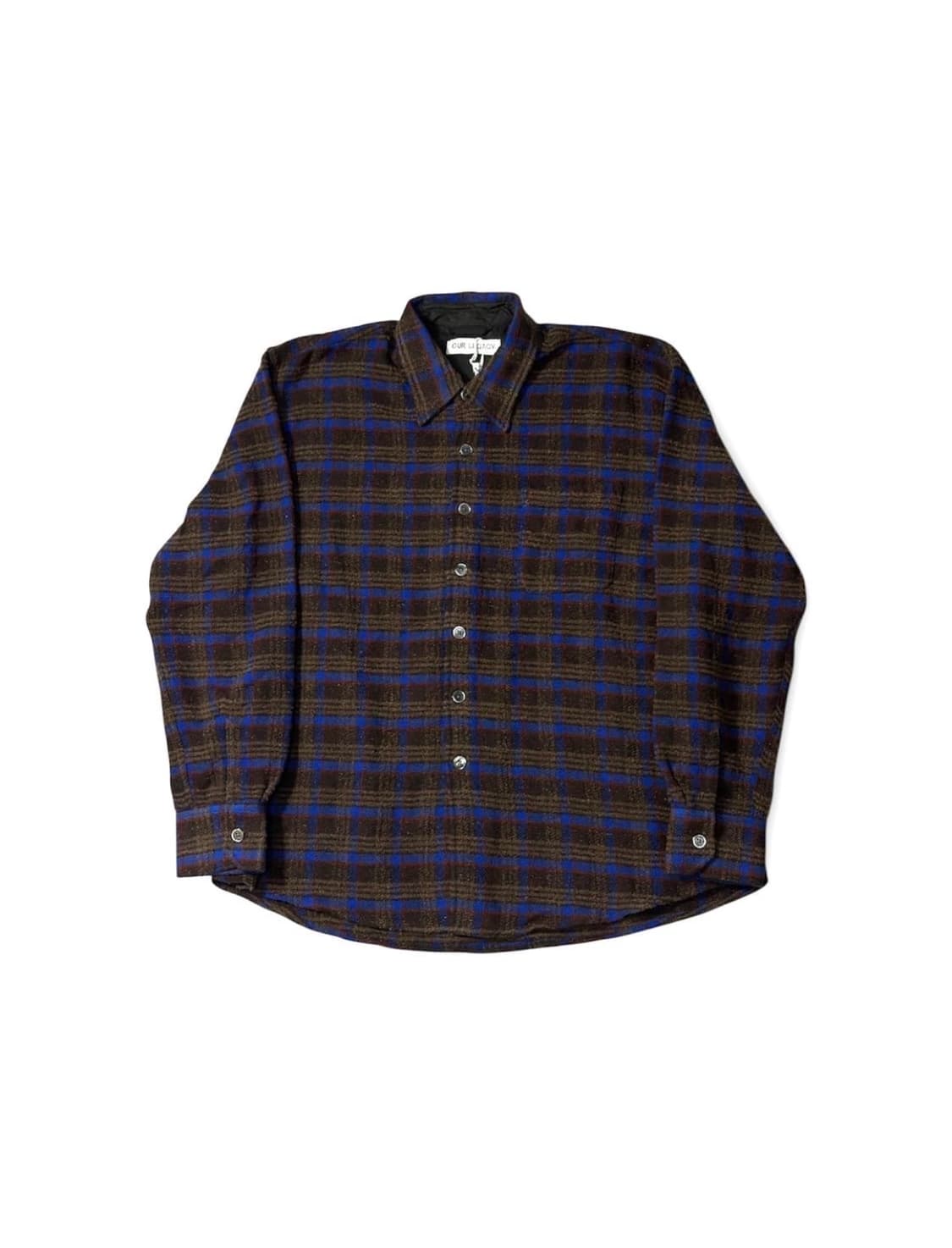 아워레가시 어보브 셔츠 브라운 판코우 체크 상품이미지3