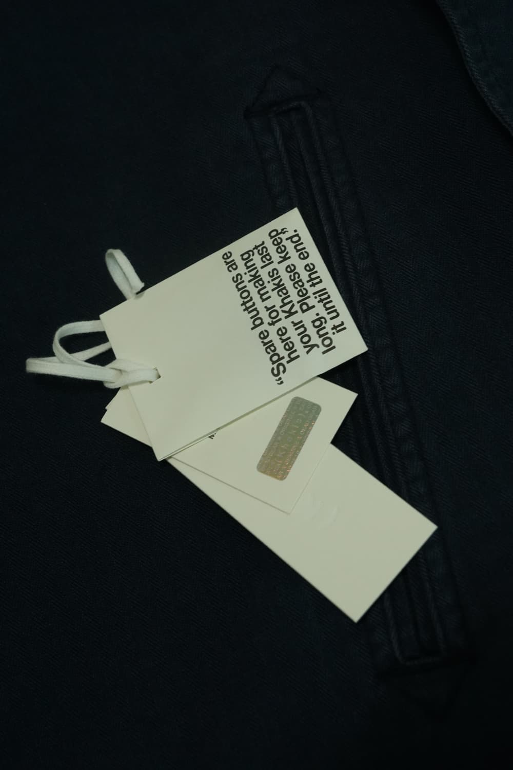 카키스 더블 초어 코트 네이비 XL 상품이미지3