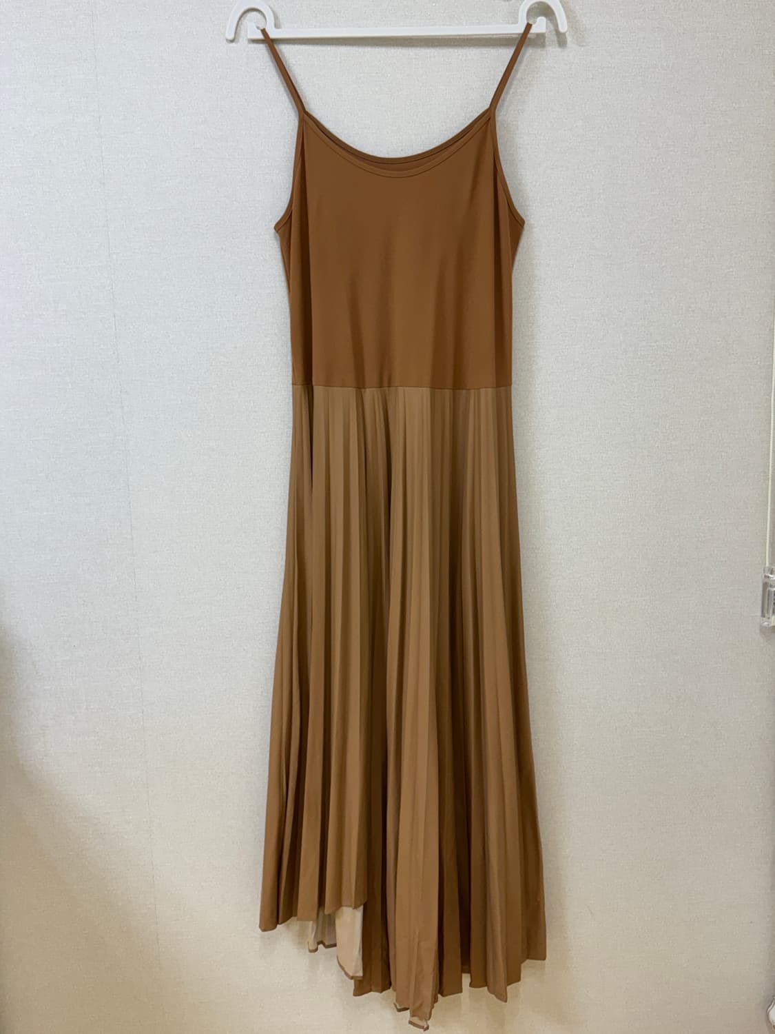 F 한섬 SYSTEM 플리츠 레이어드 원피스 상품이미지1