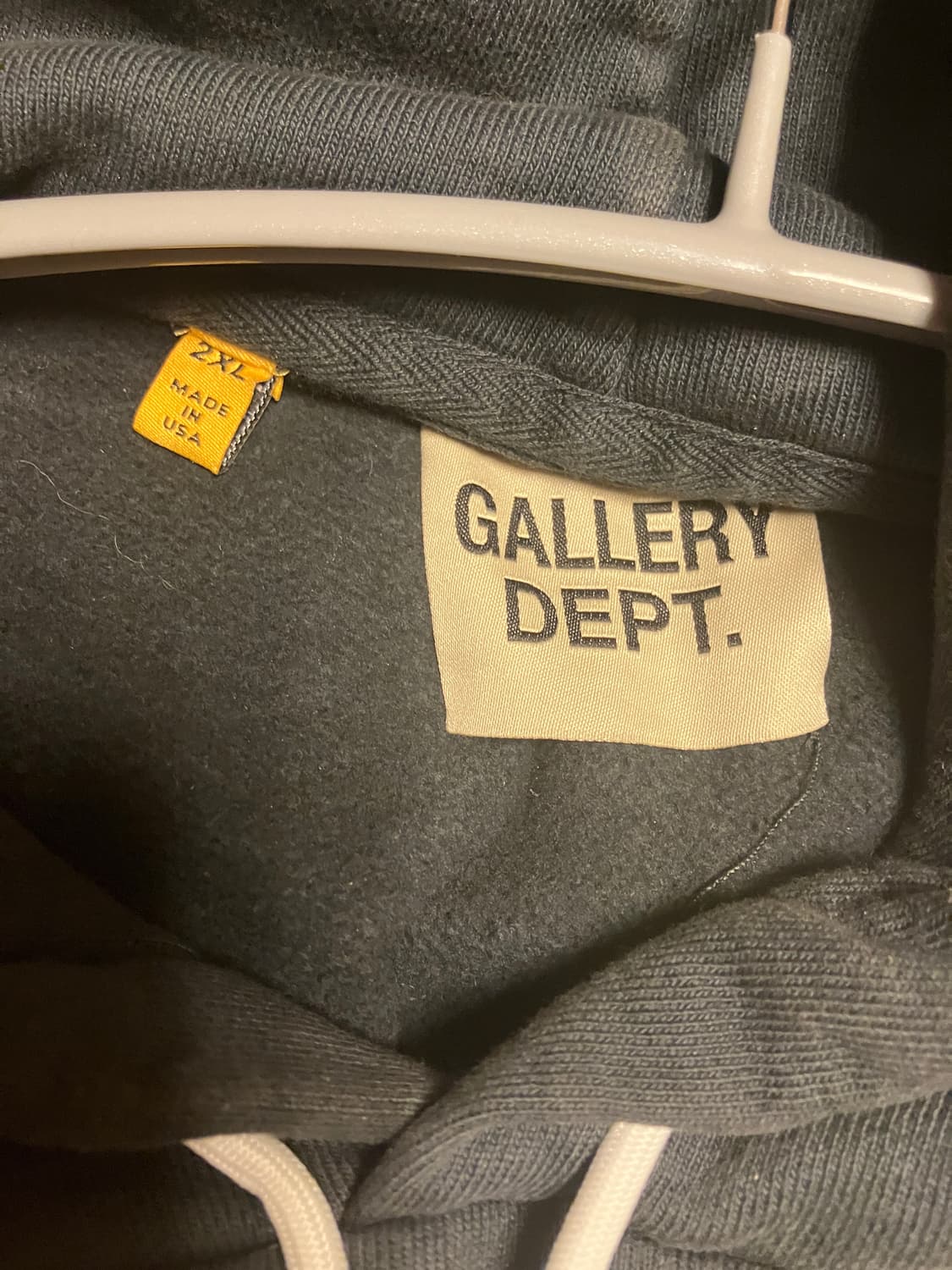 갤러리디파트먼트 로고 후드 블랙 XXL 상품이미지4