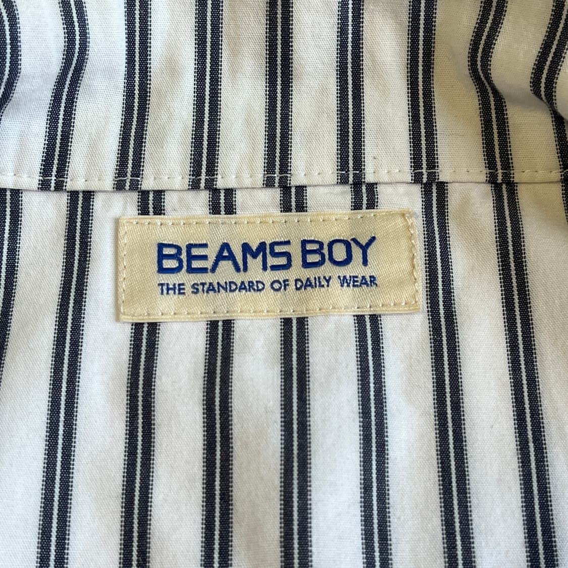 Beams Boy stripe open collar shirt (~55) 상품이미지8