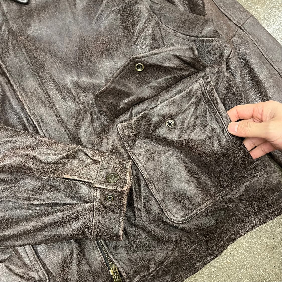 윌슨 레더 A-2 레더 자켓 (110) 상품이미지2