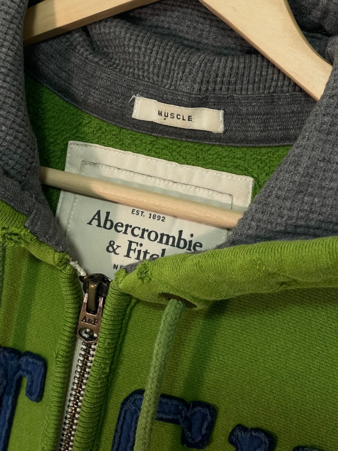 아베크롬비 빅로고 워싱 후드집업 상품이미지6