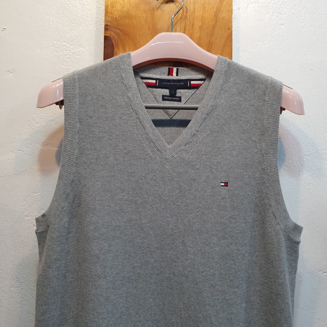 타미힐피거 ORGANIL COTTON 니트조끼(95) 상품이미지2