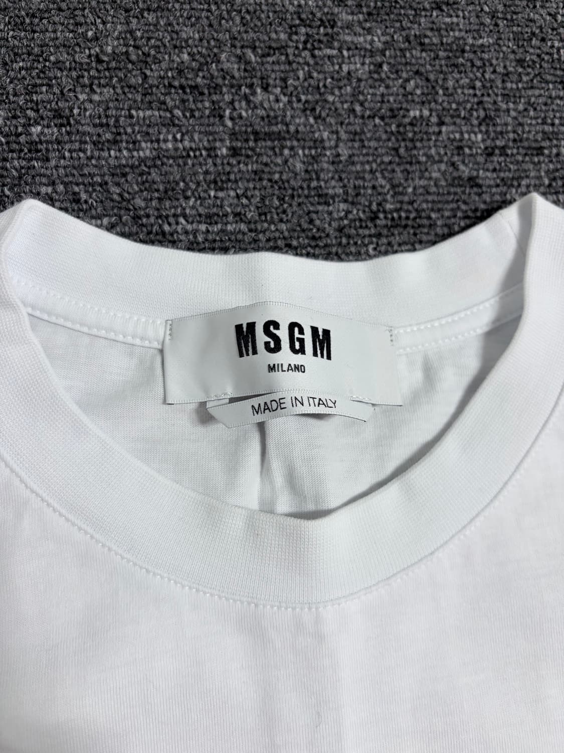 MSGM 실버 로고 반팔티 상품이미지3