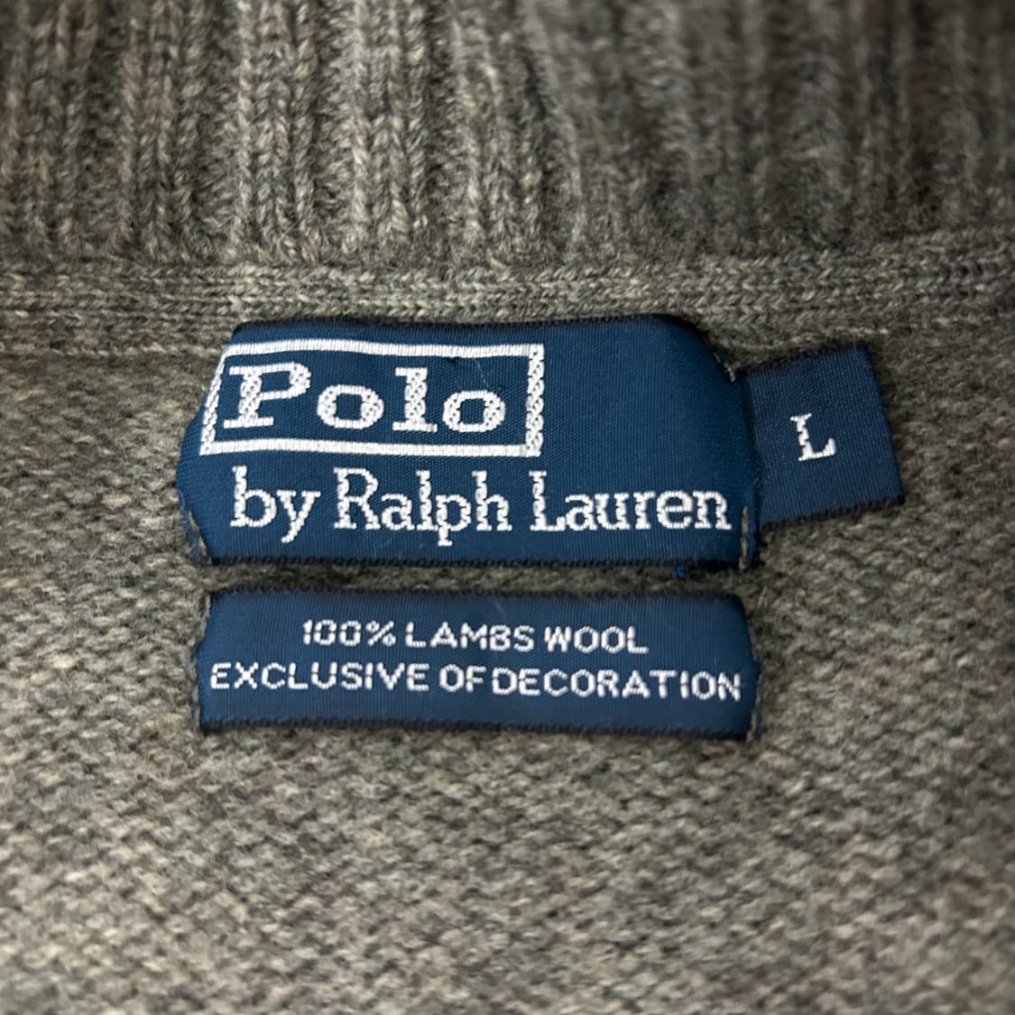 폴로 랄프로렌 레이싱 스테이블스 크라운 자수 램스울 니트 집업 가디건 상품이미지6