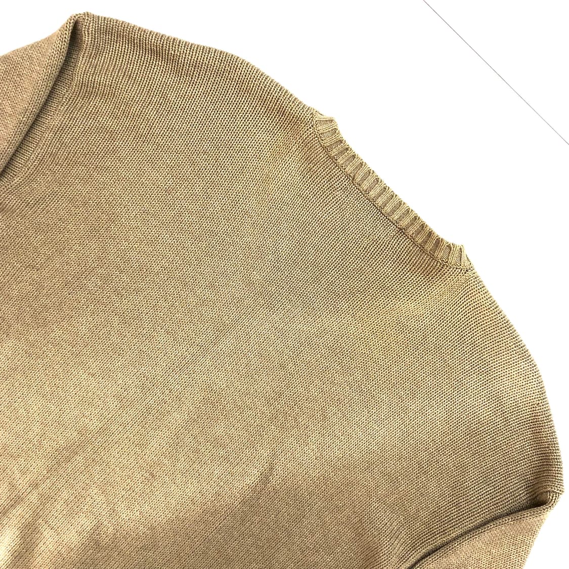 폴로 브이넥 베이지 니트 95 상품이미지4