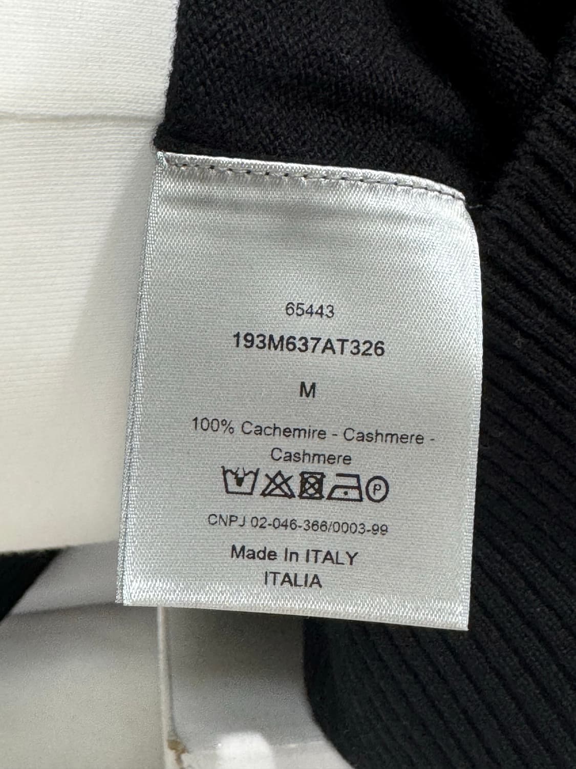 디올 케니샤프 캐시미어 니트 M 새상품 상품이미지8