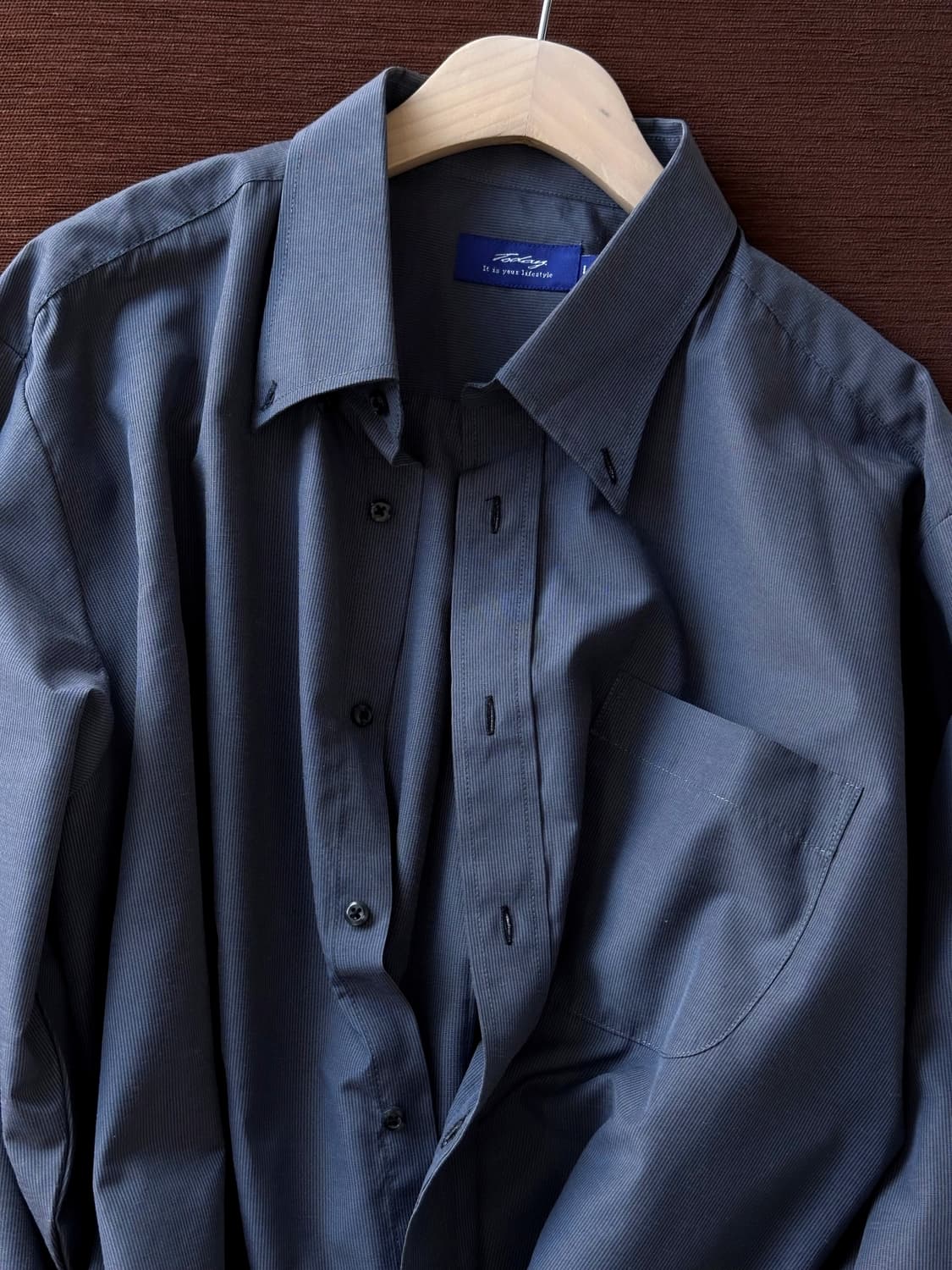 High count poly multi stripe B/D shirt 상품이미지10
