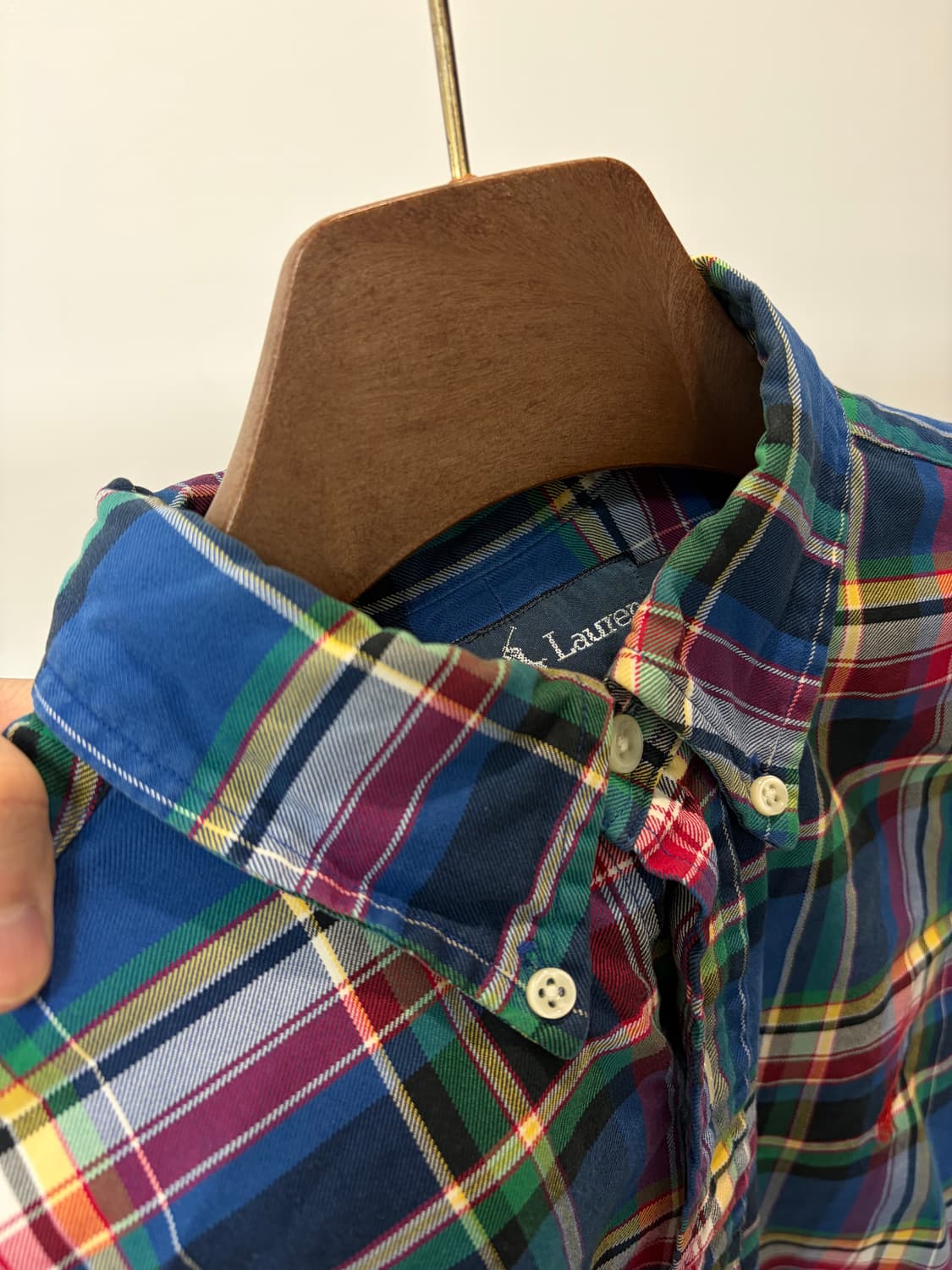 (M) 폴로 랄프로렌 버튼다운 레드포니 체크 셔츠 상품이미지4