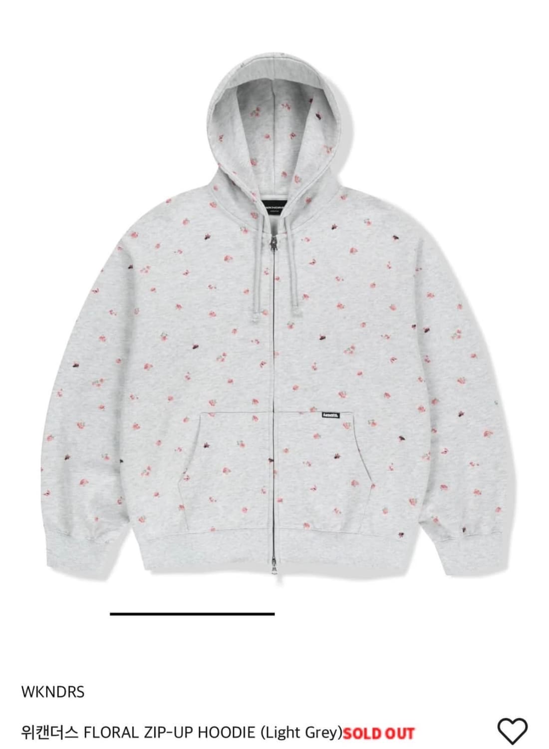위캔더스 FLORAL ZIP-UP HOODIE 상품이미지1