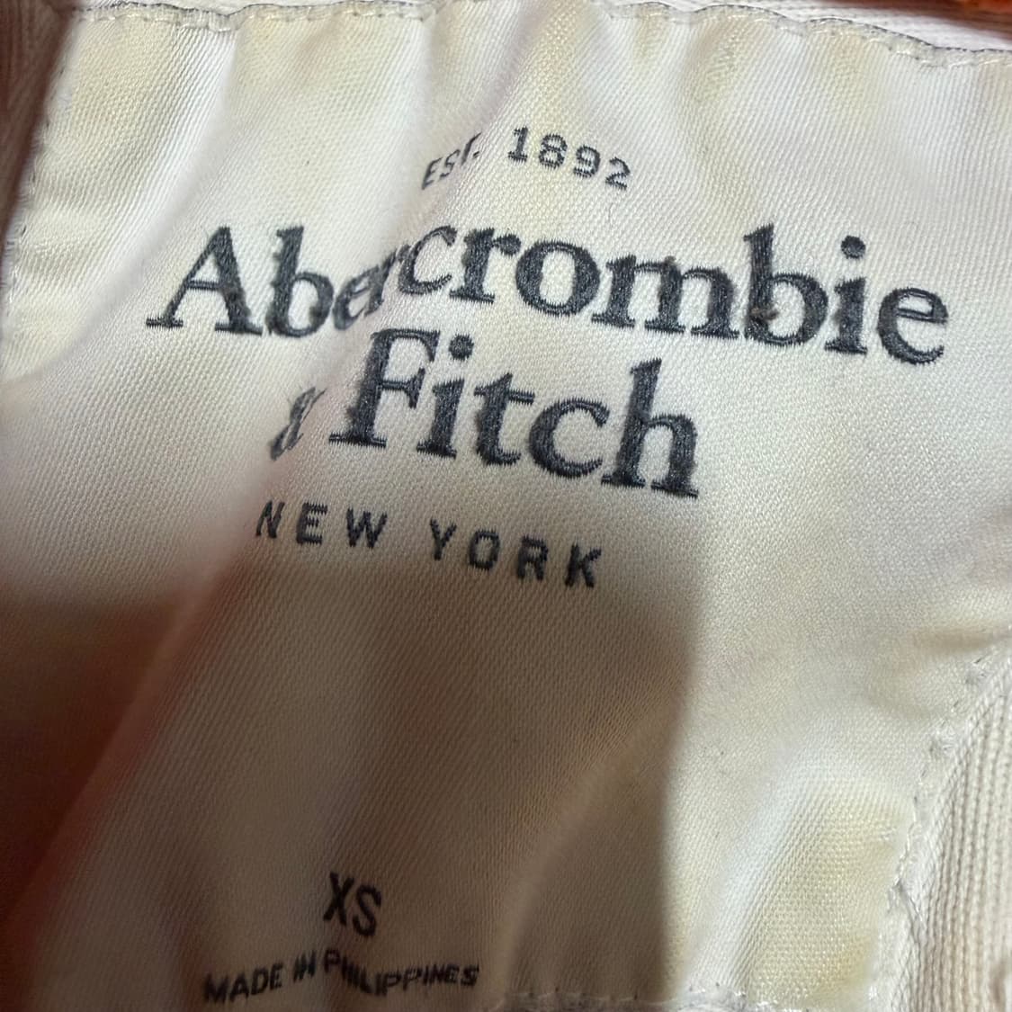 아베크롬비 오렌지 후드집업 xs 상품이미지3