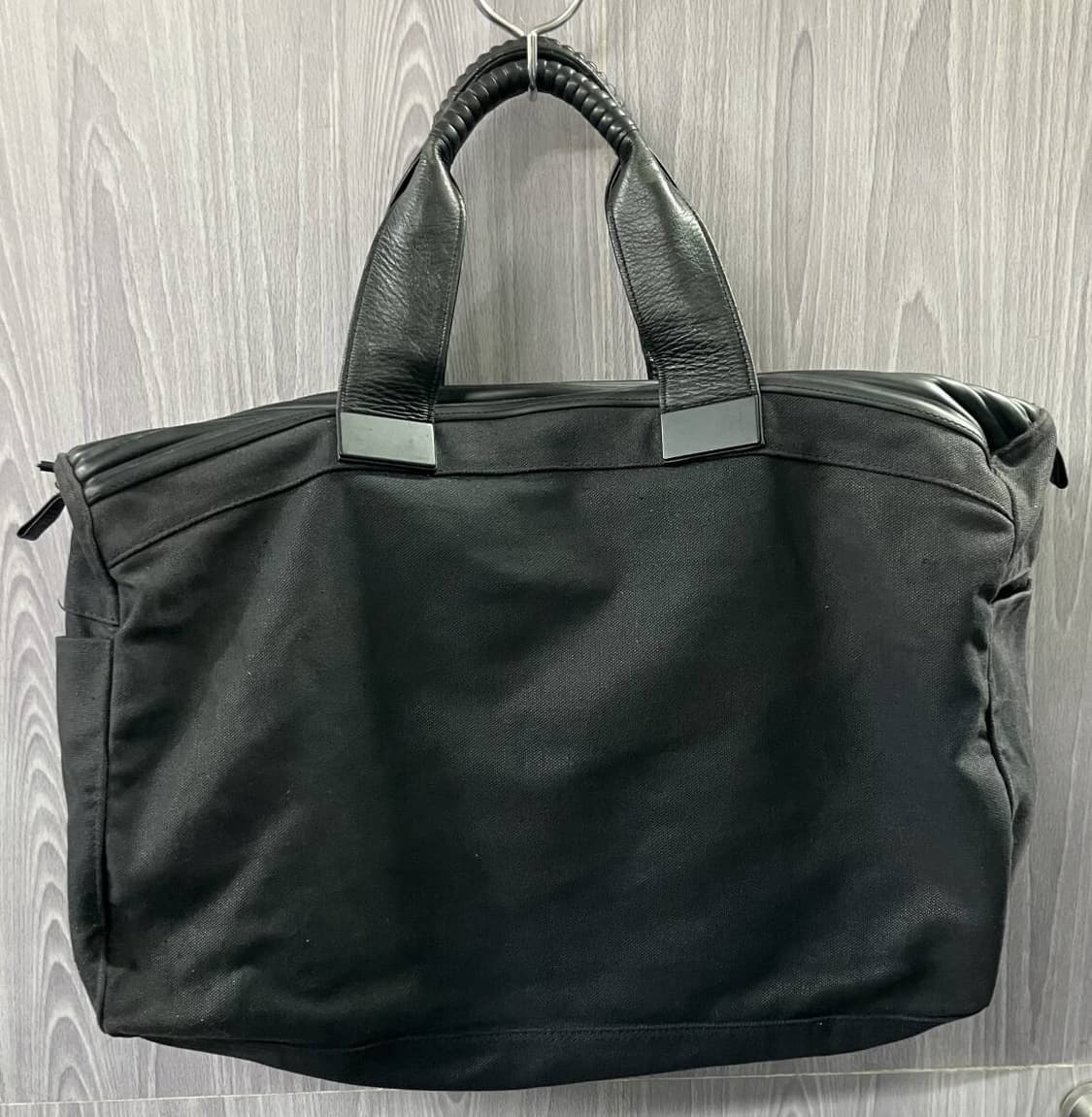 이세이미야케 아카이브 레더캔버스 보스톤백 상품이미지3