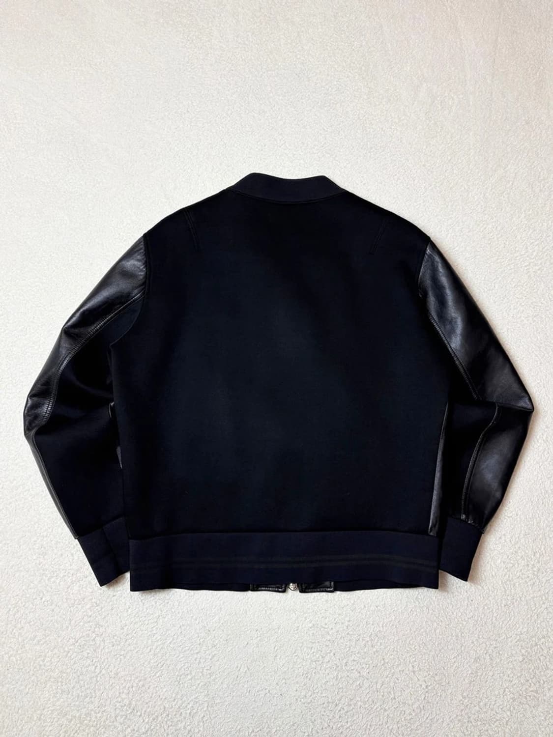 닐바렛 17ss 양가죽 x 네오프렌 바시티 가죽 자켓 PN6591 상품이미지5