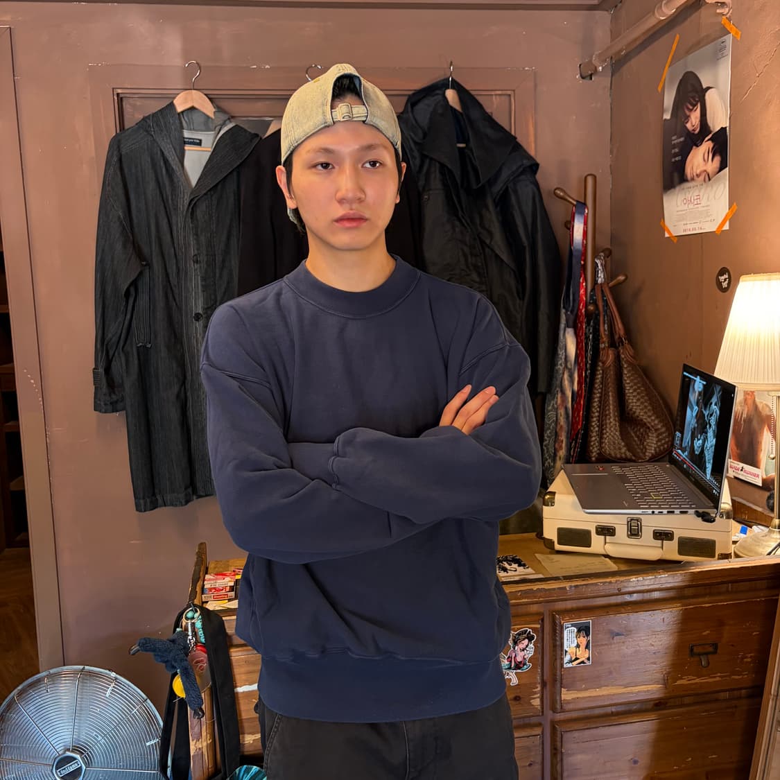 챔피온 x 몽키타임 리버스 위브 포켓 맨투맨 L 상품이미지3