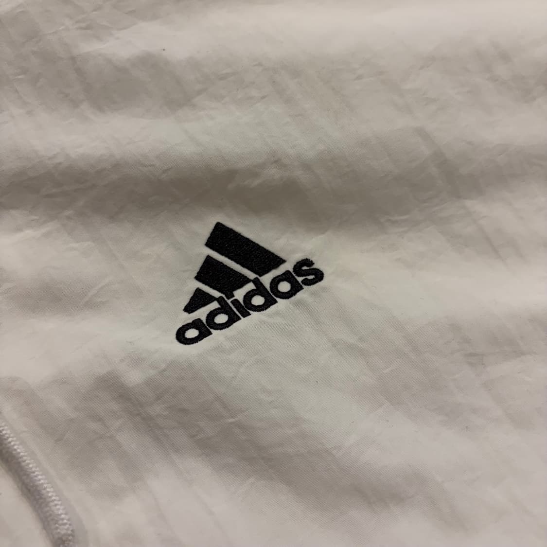 [S] 아디다스 에센셜 우븐 삼선 후드 바람막이 화이트 B438 상품이미지4