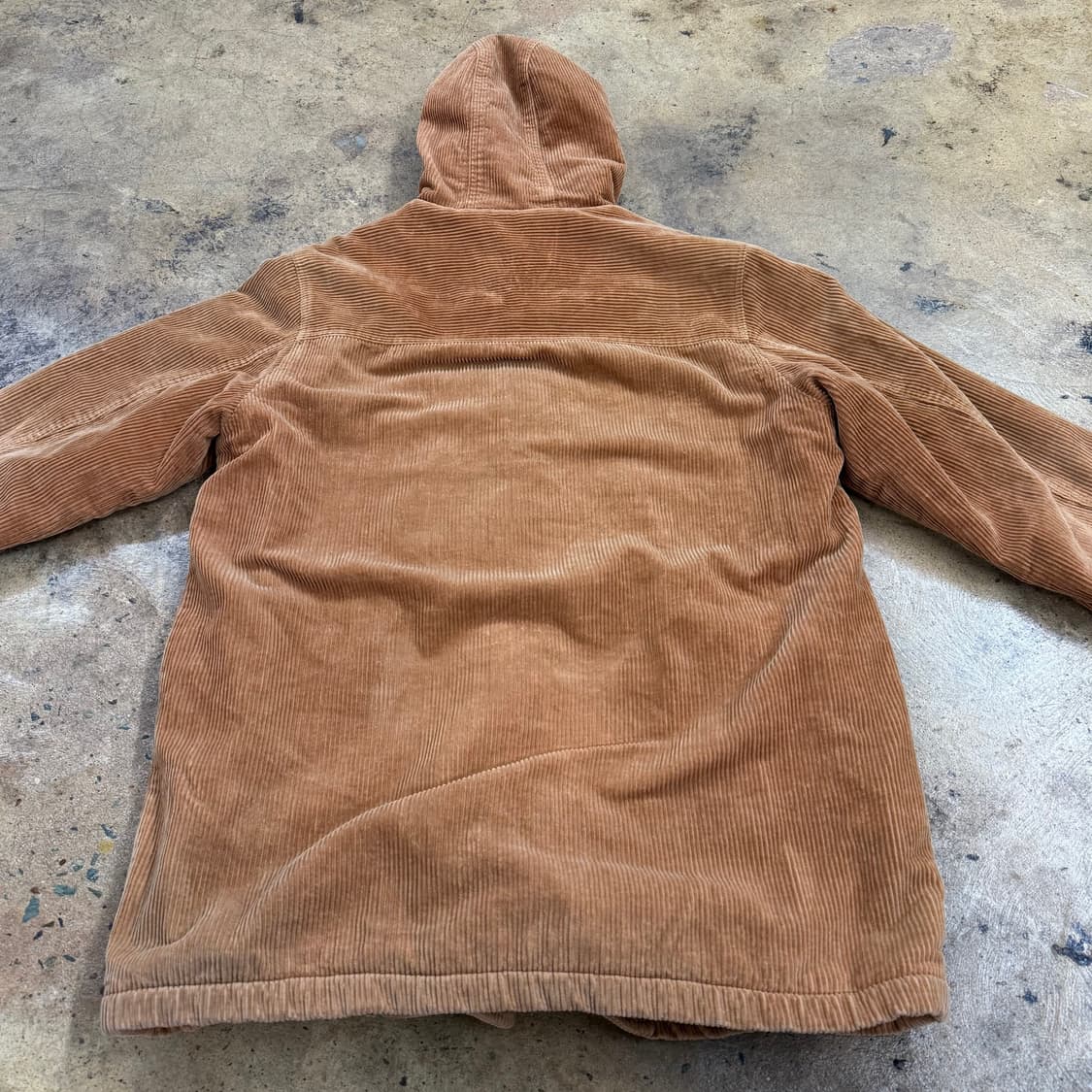 엠엘비 코듀로이 골지 브라운 더플 떡볶이 코트 상품이미지4