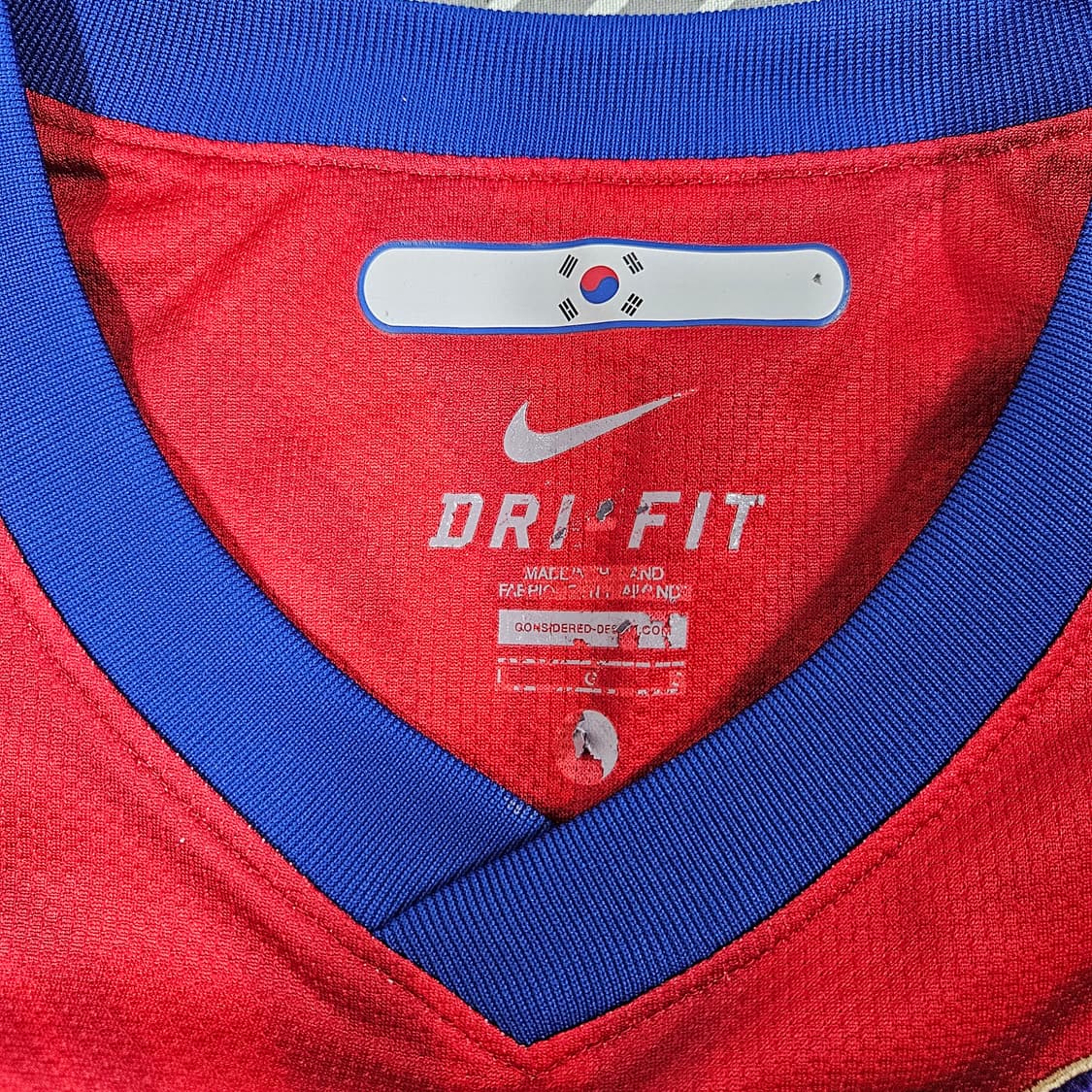 나이키 10-11 한국 국대 홈 노마킹 반팔 유니폼 L 상품이미지3
