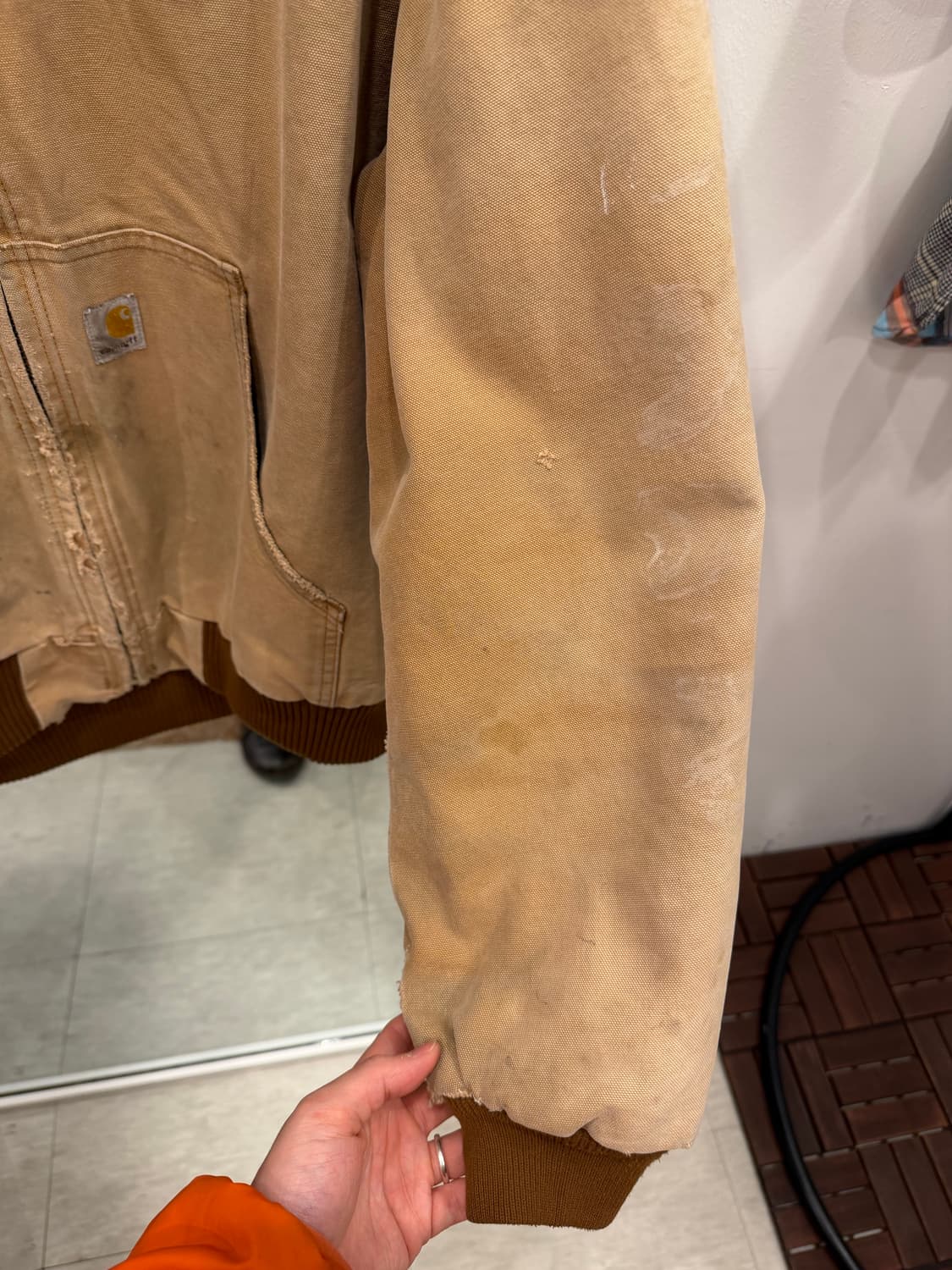 90-00s Carhartt 칼하트 덕 액티브 후드 워크 자켓 (USA) 상품이미지7