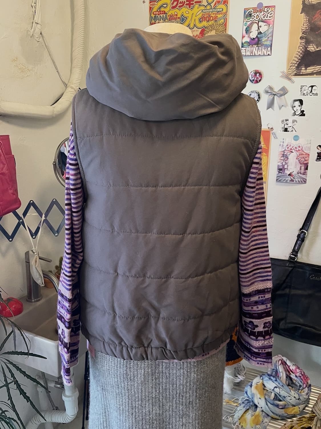 토글버튼 패딩 베스트 [무배] 상품이미지4