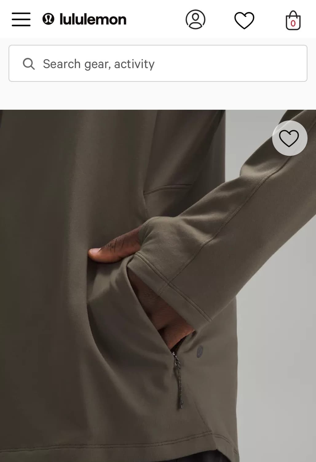 룰루레몬 남성 써지 웜 풀집 자켓 XL 상품이미지2