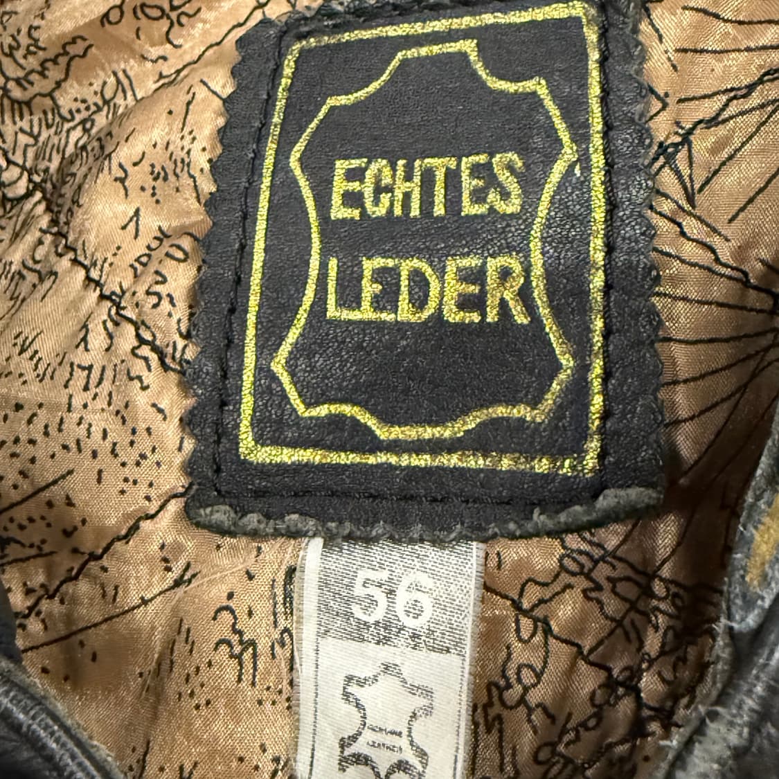 [정품] ECHT LEDER 빈티지 가죽 레이싱 자켓 b10 상품이미지5