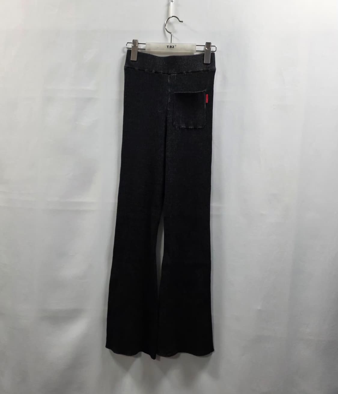 1163 아카이브볼드 골지 니트 팬츠 블랙 S 데일리룩 상품이미지2